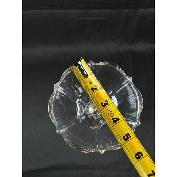 Vintage Bleikristall 24% Lead Crystal GERMAN Vase Tray glass clear candy dish - Picture 13 of 15